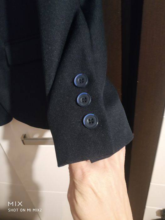 Ciemno granatowa marynarka chłopięca 164.