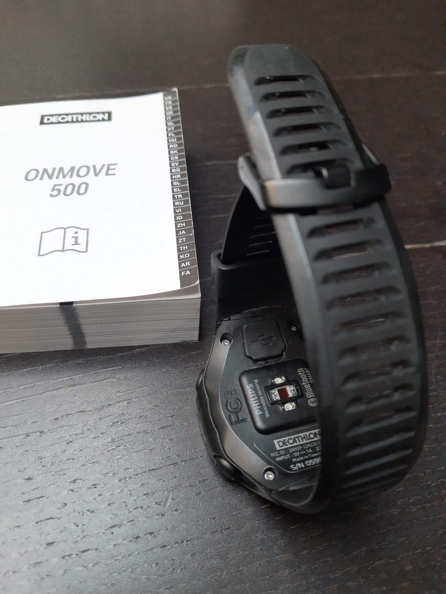 Zegarek sportowy Decathlon OnMove 500 z GPS i pulsometrem do biegania,