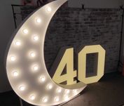 Cyfra 40 podświetlenie led