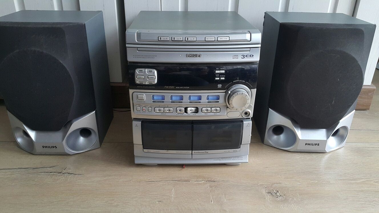 Wieża philips 350C 2szt pilne