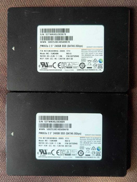 Samsung SM883/SM863a 240-480gb MLC Enterprise !