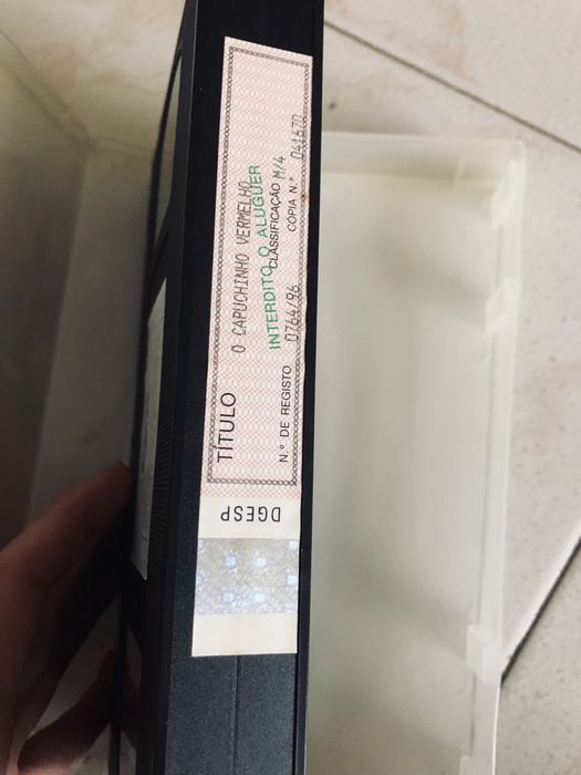 Filme VHS - o capuchinho vermelho