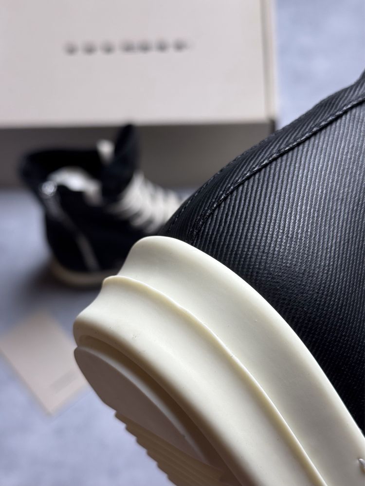 ( 37-46 ) Кеди високі Rick Owens DRKSHDW High Top Black/Milk