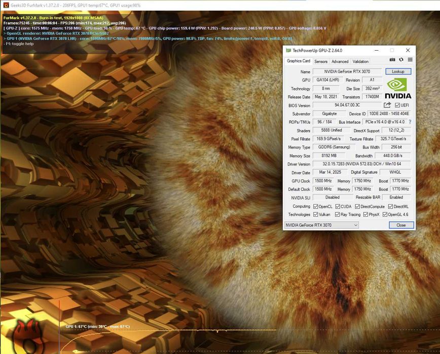 ігрова відеокарта RTX3070 Gigabyte EAGLE OC в ідеалі. пломба. TRADE-IN