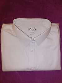 Рубашка M&S белая новая 13-14 лет