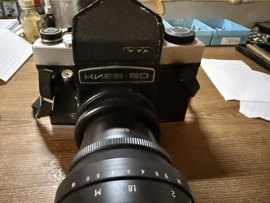 Фотоапарат КИЕВ-60 TTL.объектив Калейнар 3Б 150 мм f/2.8