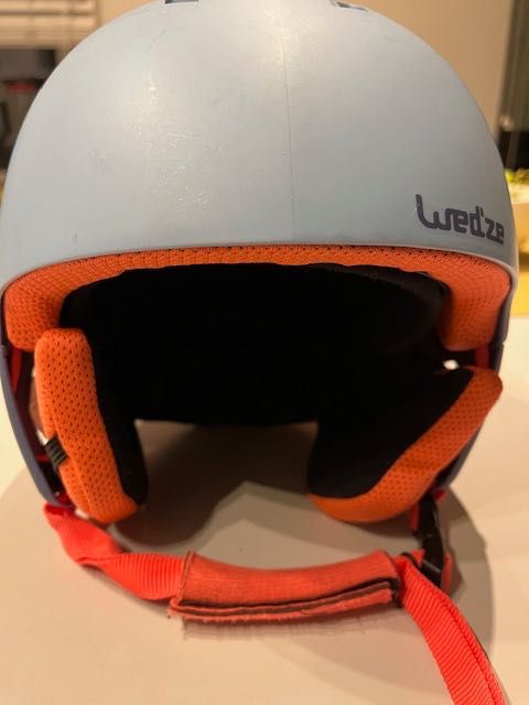 Kask błękitny Wedze na narty + gogle, dla dziecka, rozm. S (53-56 cm)