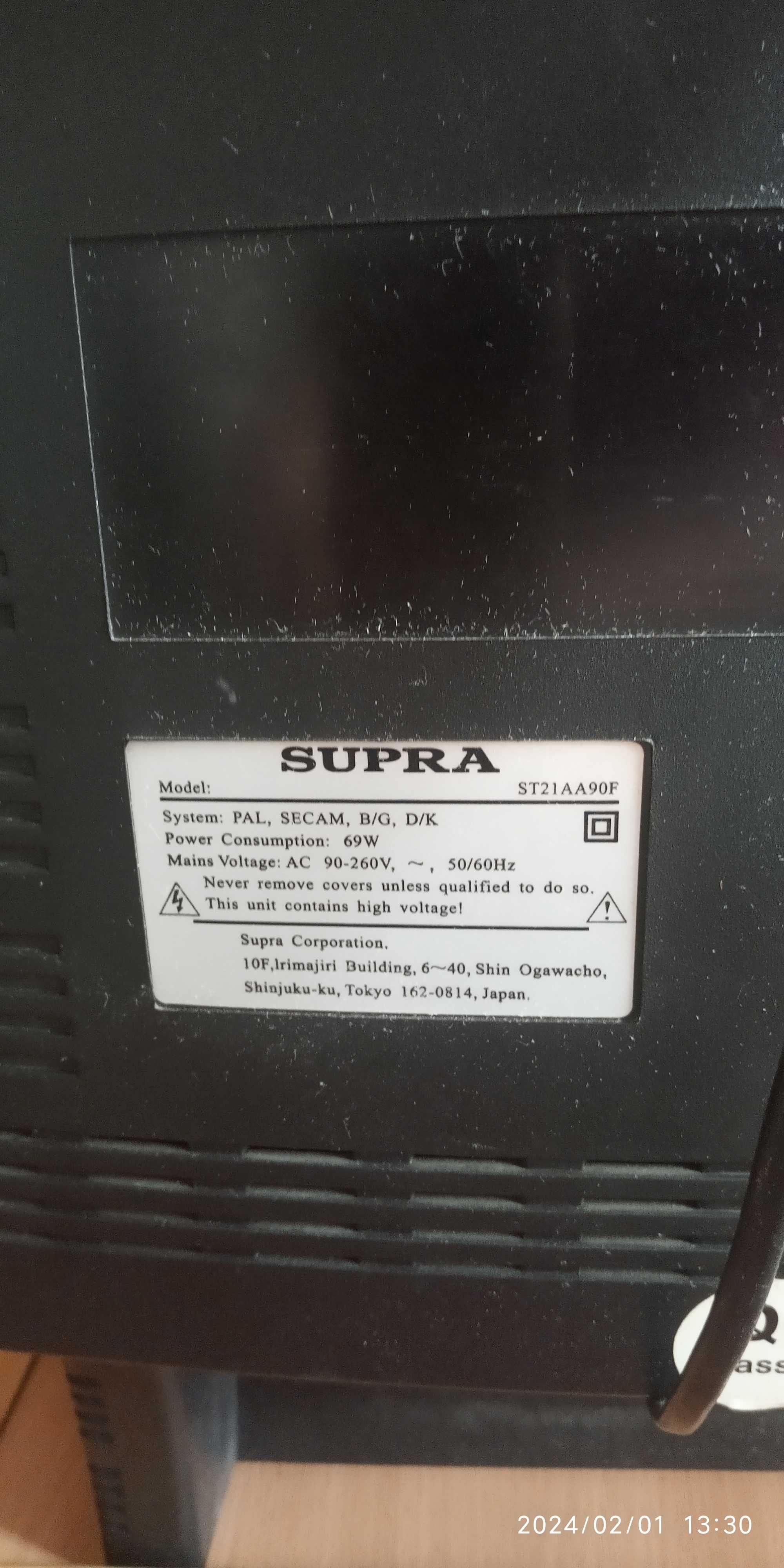 Телевизор цветной Supra 21''  Япония