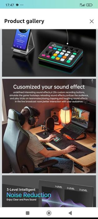 Игровой аудиомикшер SINWE G1, RGB-аудиоинтерфейс с профессиональным пр