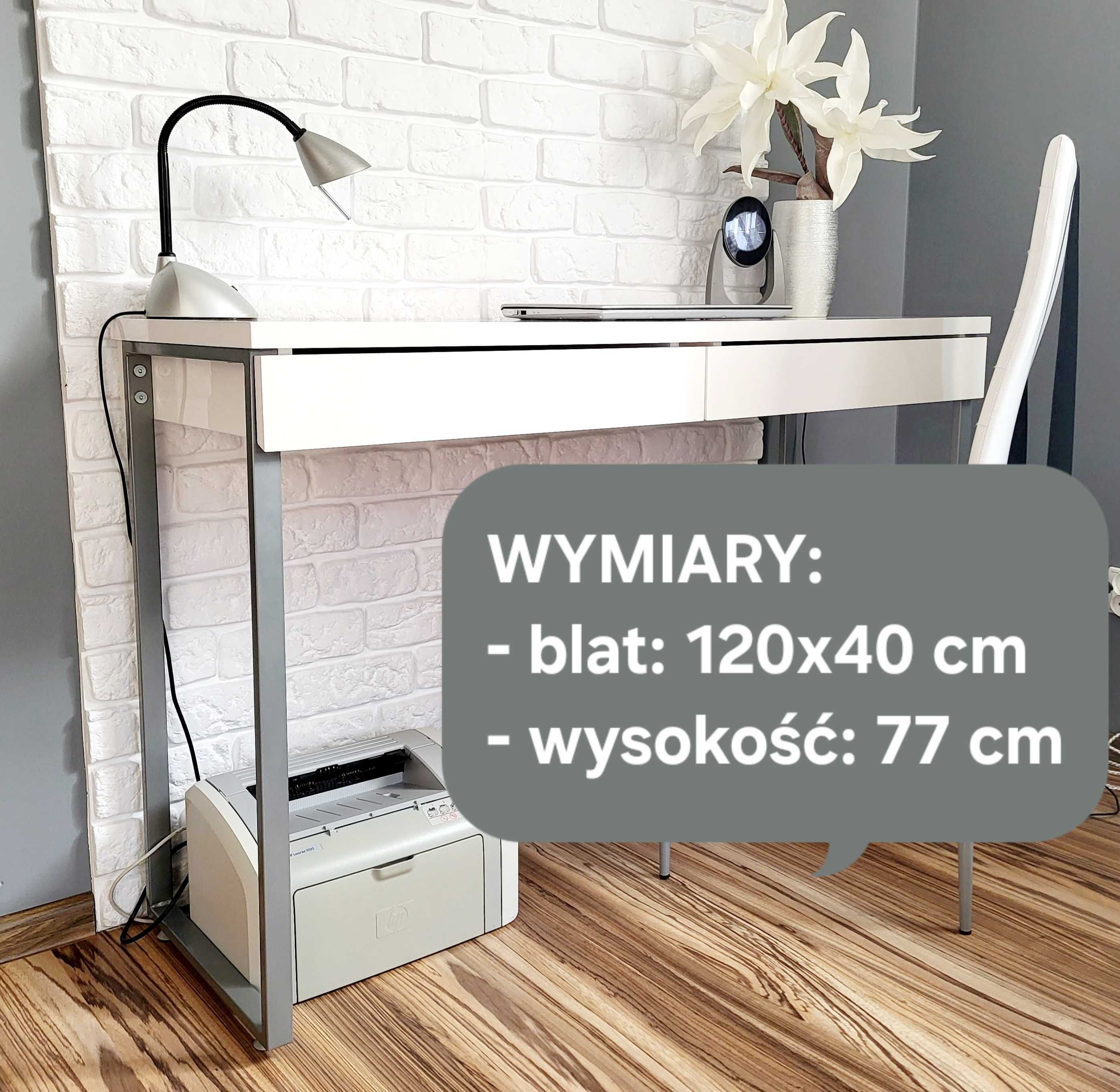 Toaletka biały połysk