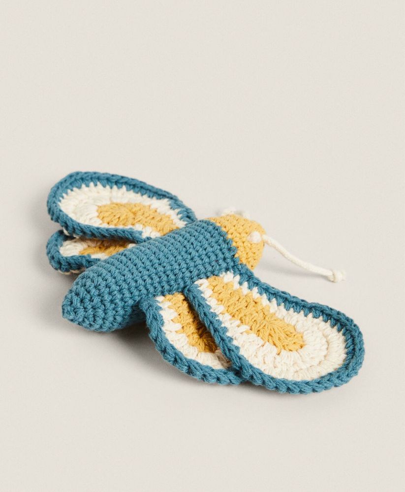 Brinquedo Croché Borboleta Zara Home NOVO