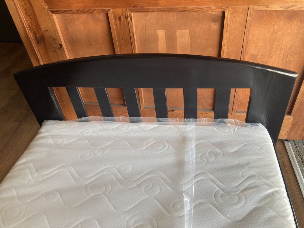 Nowe Łóżko drewniane 90 wenge 90x200 pojedyncze outlet II gatunek
