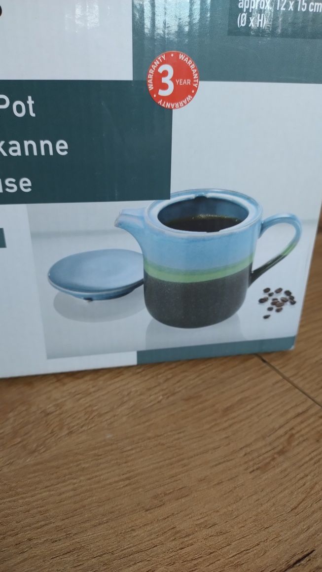 Nowy dzbanek do kawy Livarno home 0,9L – ceramiczny