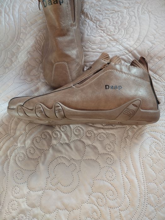 Buty męskie brązowe na zamek