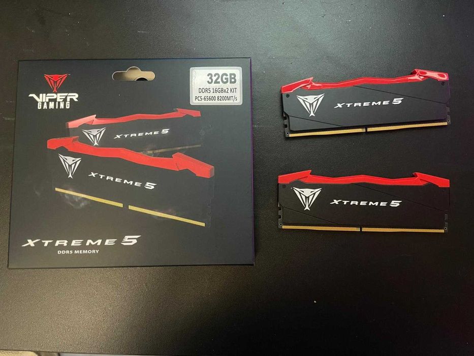 Patriot Viper Xtreme 5 DDR5 32GB (2x16GB) 8200MT/s – Como novas