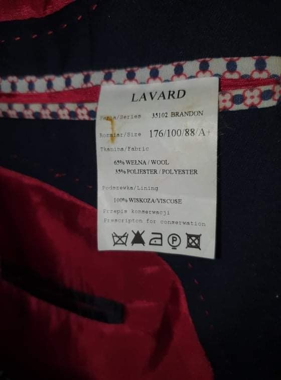 Garnitur Lavard Marynarka+Spodnie