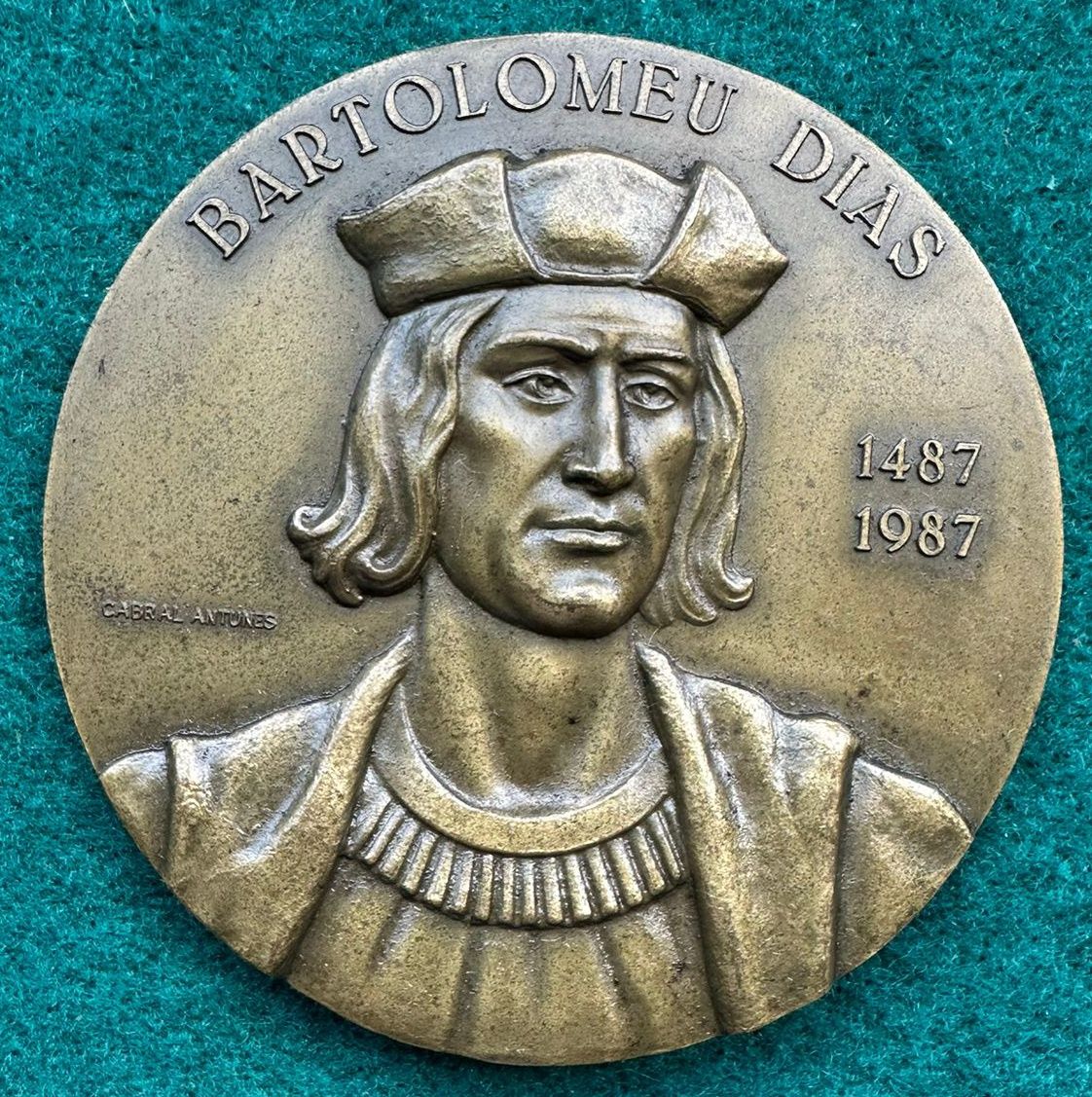 Medalha em bronze Bartolomeu Dias