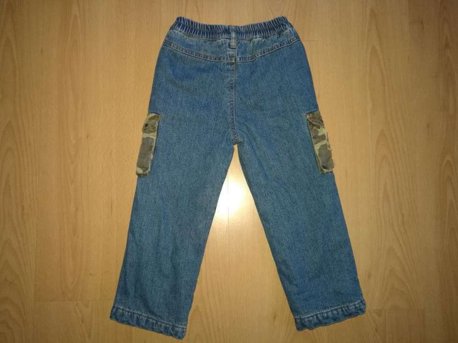 Spodnie jeansowe ocieplane roz.104 podwójne , grube