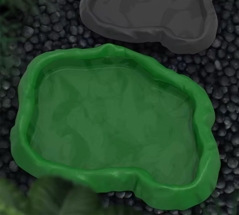 Мисочка для рептилий новая