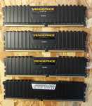 Kit de Memória DDR4 4x8GB Quad-channel RAM Corsair 32GB Vengeance LPX