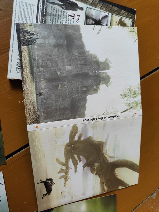 Shadow of the Colossus ps2 gra PlayStation 2 Limitowana edycja kartki