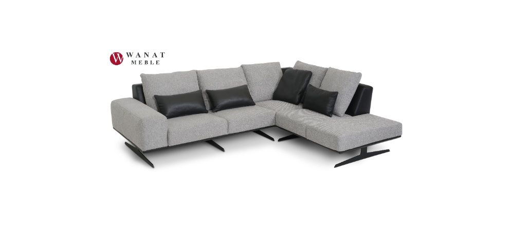 Poduszkowiec na wysokich stalowych nogach CASSINO