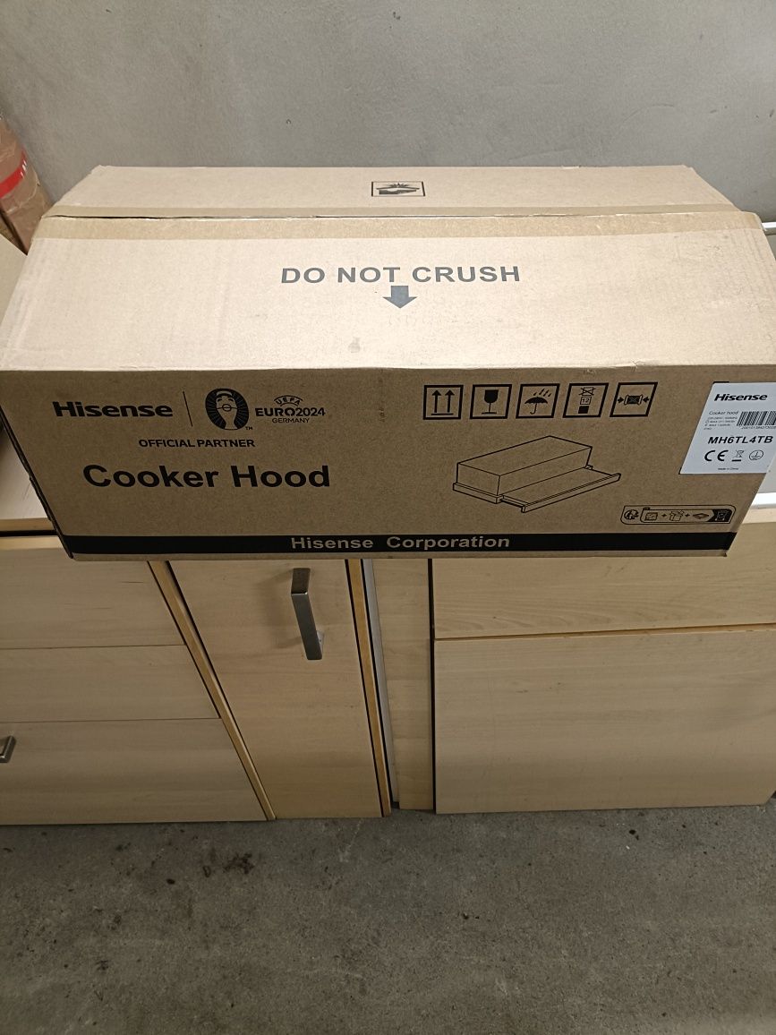 Sprzedam NOWY Okap 60 cm HISENSE MH6TL4TB Czarny