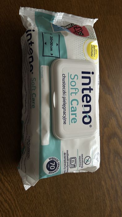 INTENO Soft Care, chusteczki pielęgnacyjne, 70 szt.
