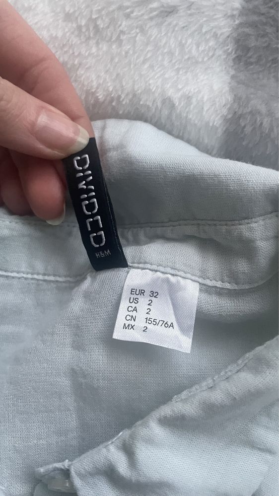 H&M divided XXS/32 koszula lekka mietowa