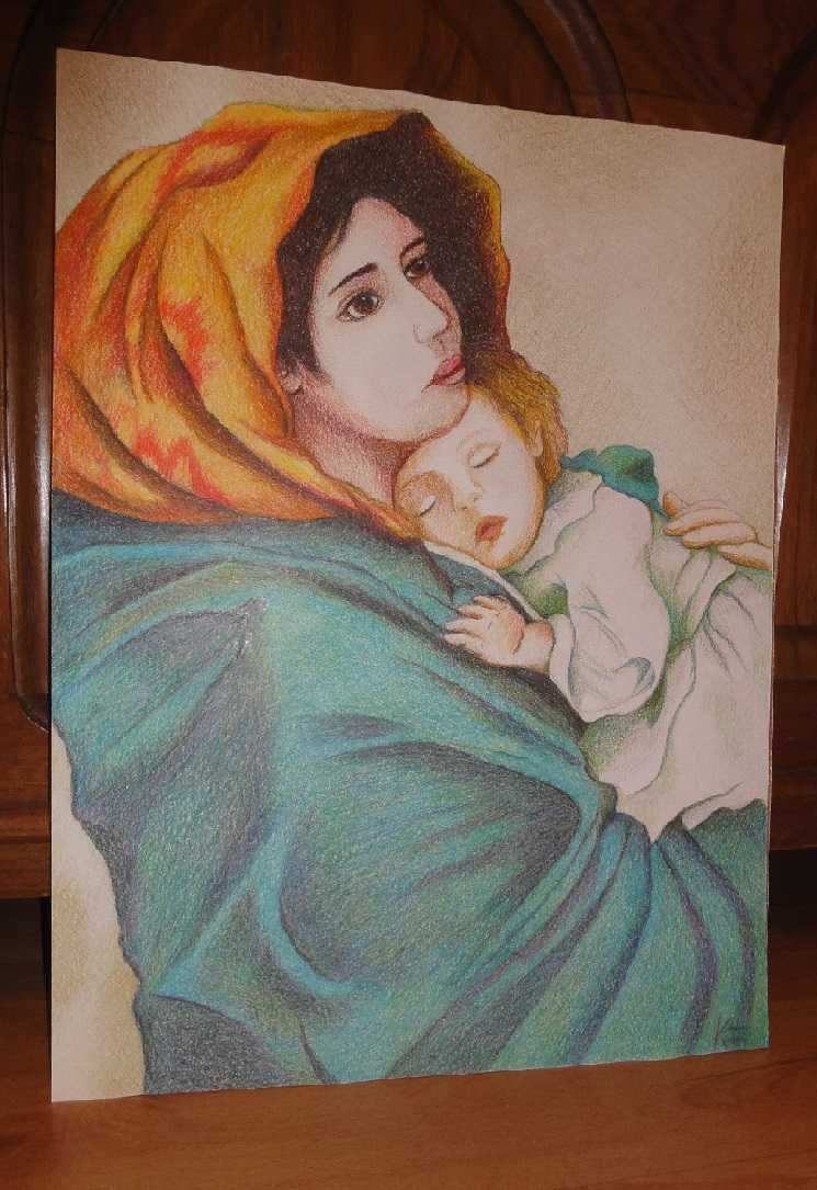 Obraz Matka Boża cygańska z dzieciątkiem Jezus / Maryja