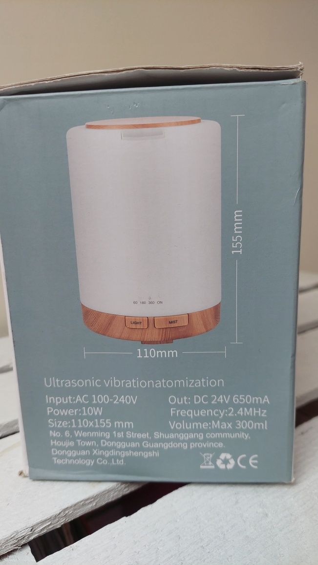 NOWY Aroma Diffuser ultradźwiękowy dyfuzor zapachowy LED