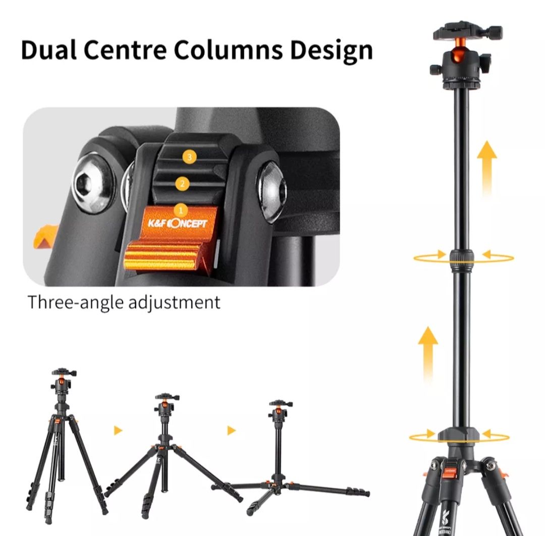 K&F CONCEPT Tripod/штатив/з якісною головкою 160см