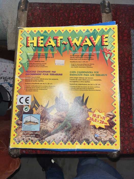 Manta termica para terrario