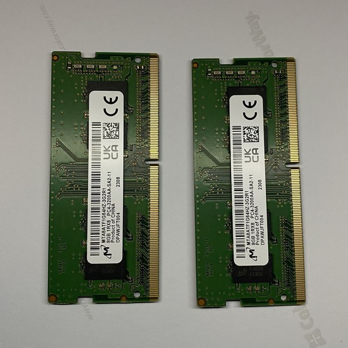 Оперативна пам'ять Micron DDR4 16GB SO-DIMM 3200MHz для ноутбука