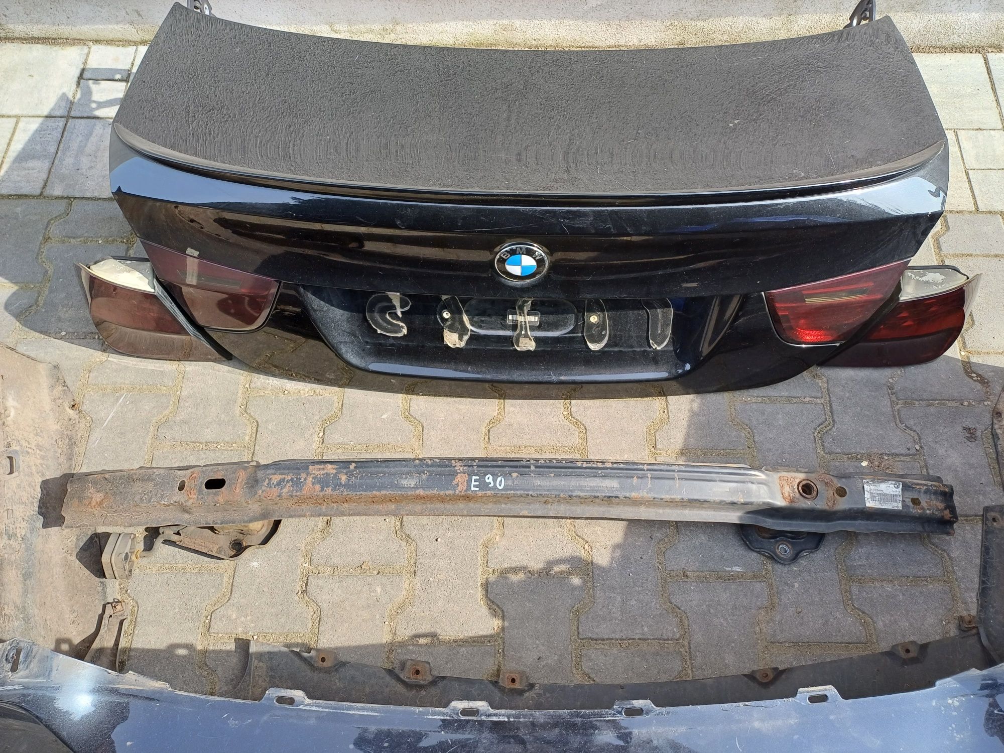 Zderzak Tył M Pakiet Pdc Bmw E90 Lift / 475 Black Sapphire