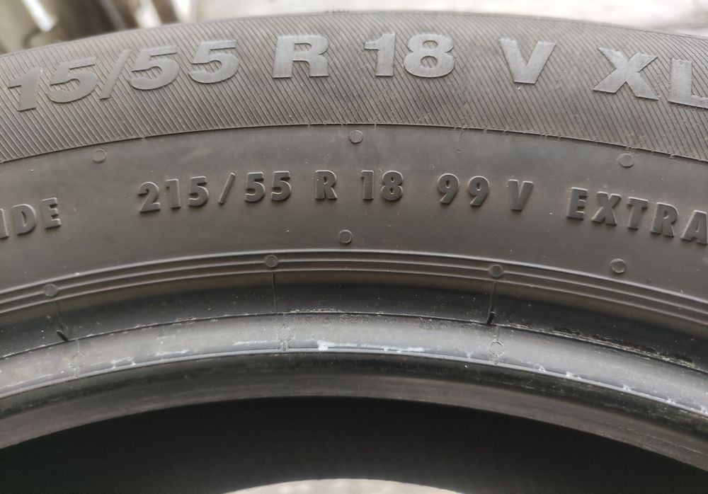 2x 215/55R18 Continental ContiEcoContact 5 99V 6mm B/B/71dB