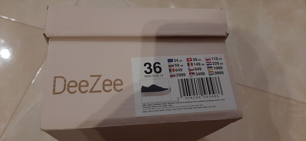 Półbuty espadryle 36