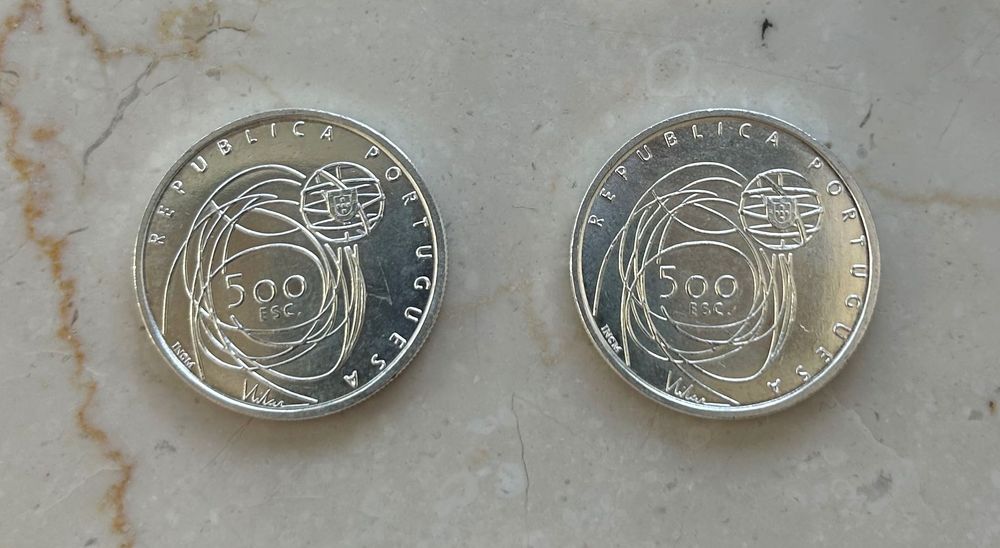2 moeda prata Portugal 500 Escudos Porto 2001 Capital Europeia Cultura