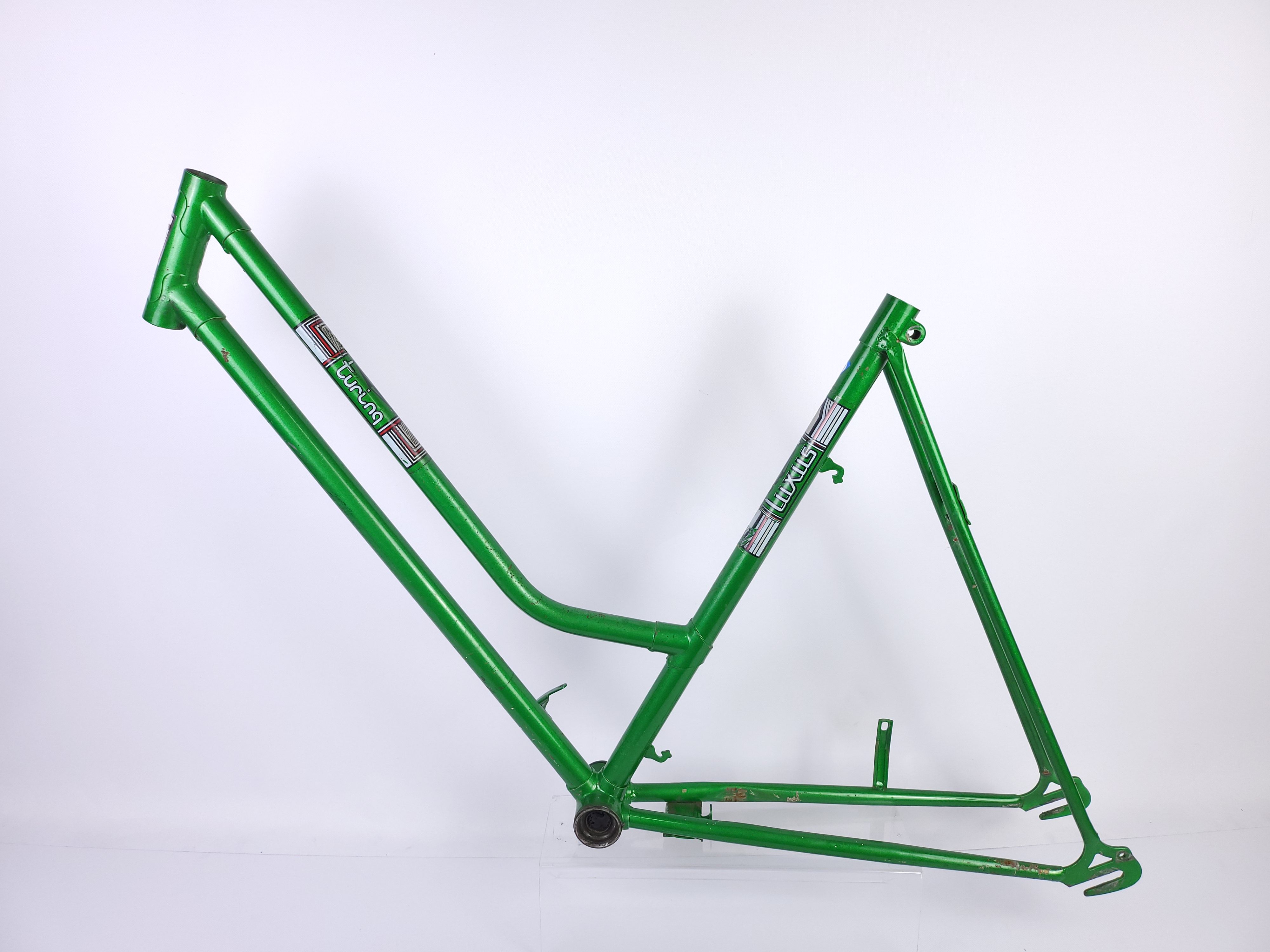 Rama roweru Romet Turing Luxus zielona