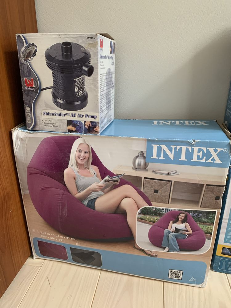 Кресло мешок надувное INTEX