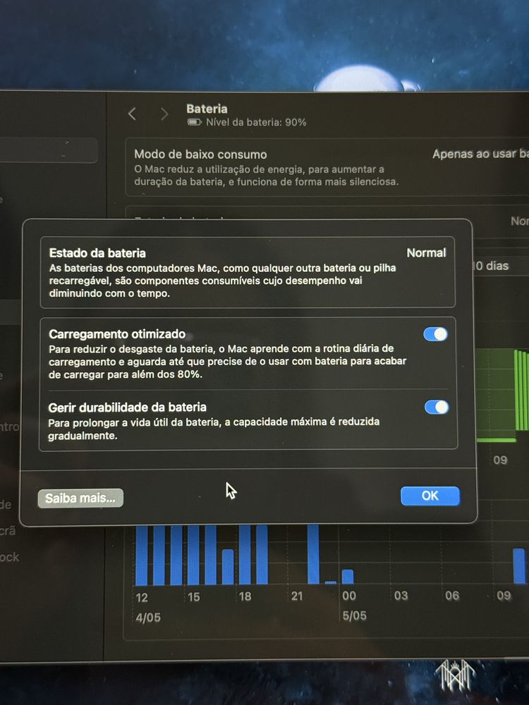 Macbook Pro 2020 13” 16GB RAM - 512GB cinzento sideral com caixa