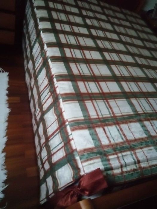 Colcha + porteares+toalhas vintage