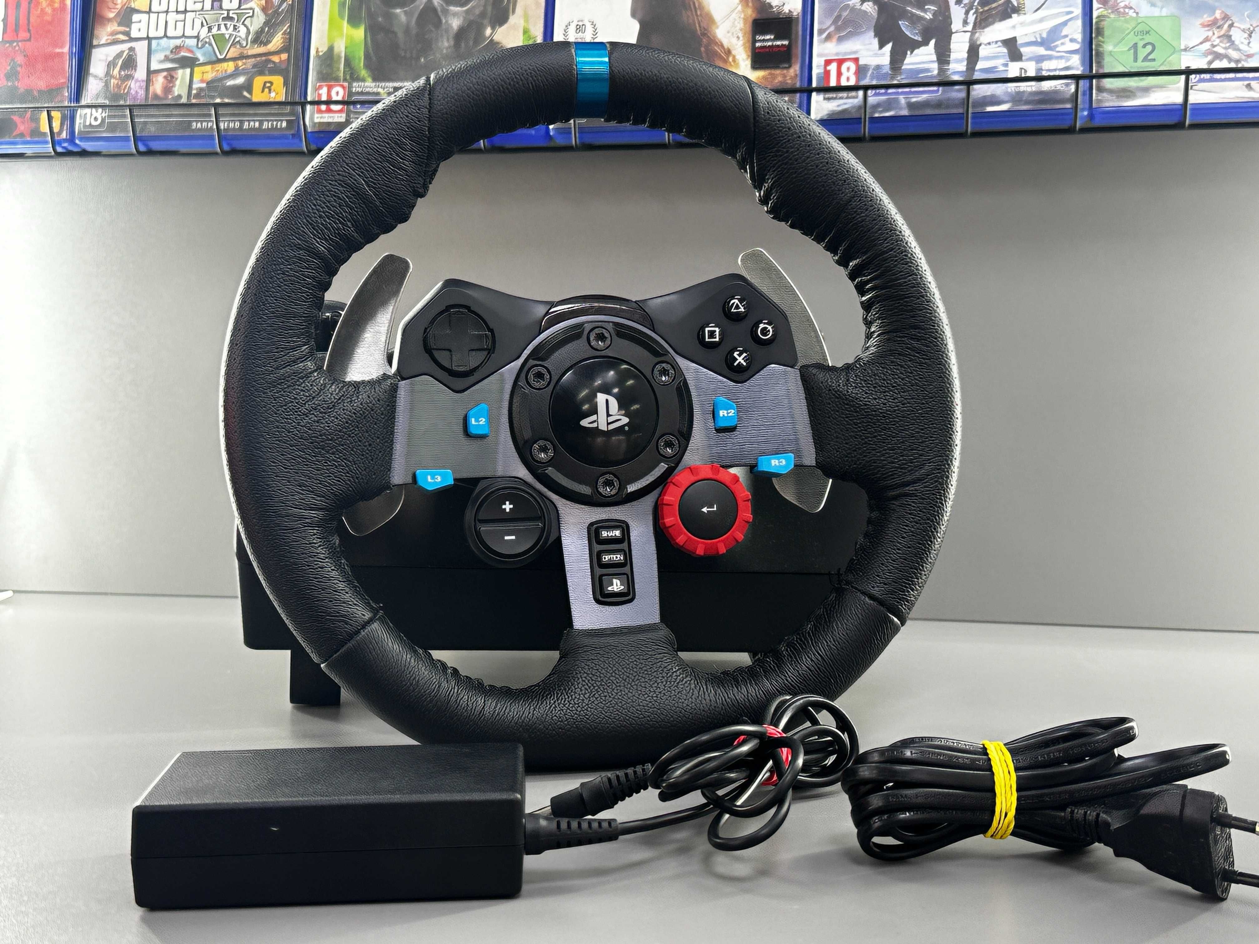 Ігрове кермо для комп`ютера\PS4\PS5 Logitech g29