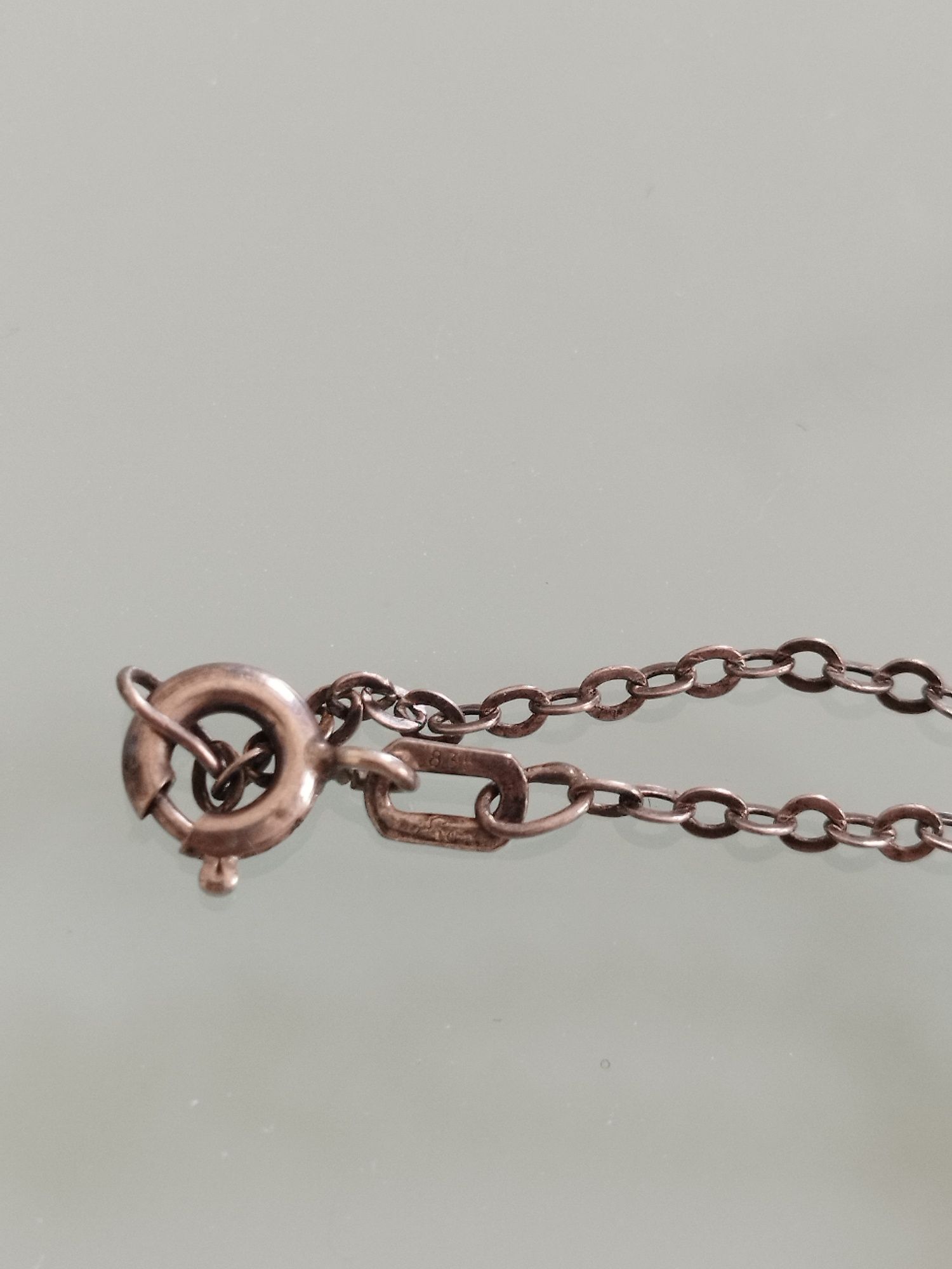 Lindo colar de prata vintage dos anos 70.