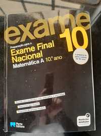 Livro manual escolar 10 ano EXAME Matemática como novo