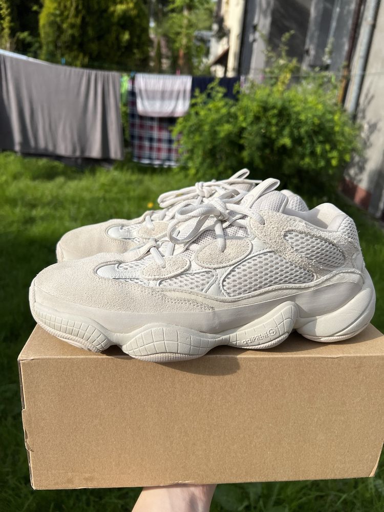 Adidas Yeezy 500 Blush sneakersy niskie beżowe kanye boost 45 1/3