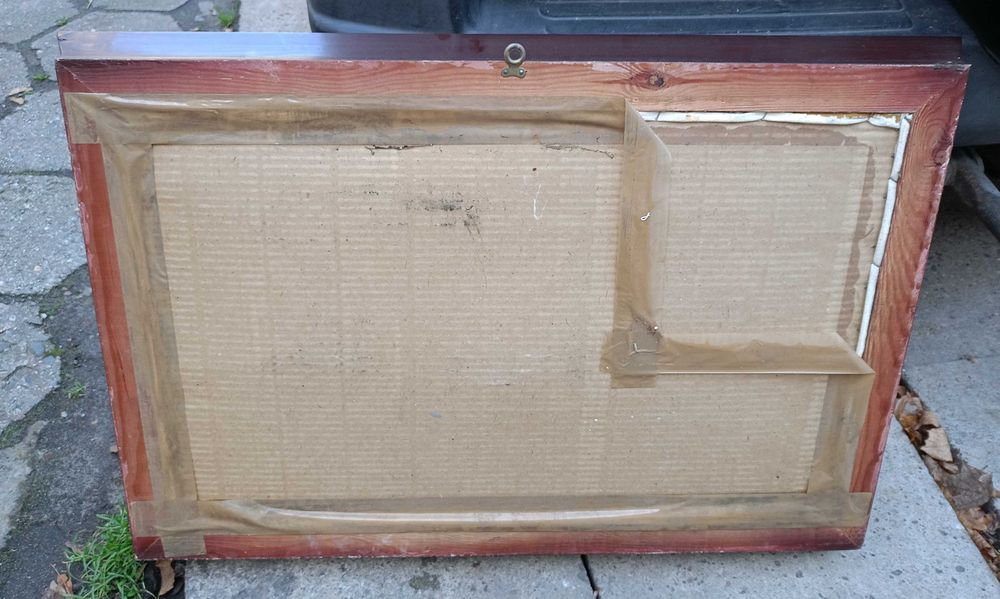 Sygnowany obraz olejny pejzaż górski