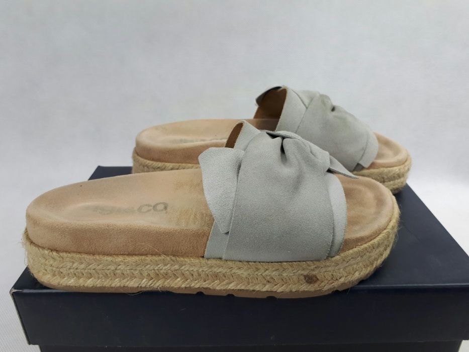 KLAPKI IGI&CO szare espadryle eu38 ada scamosciato/perła espadryle