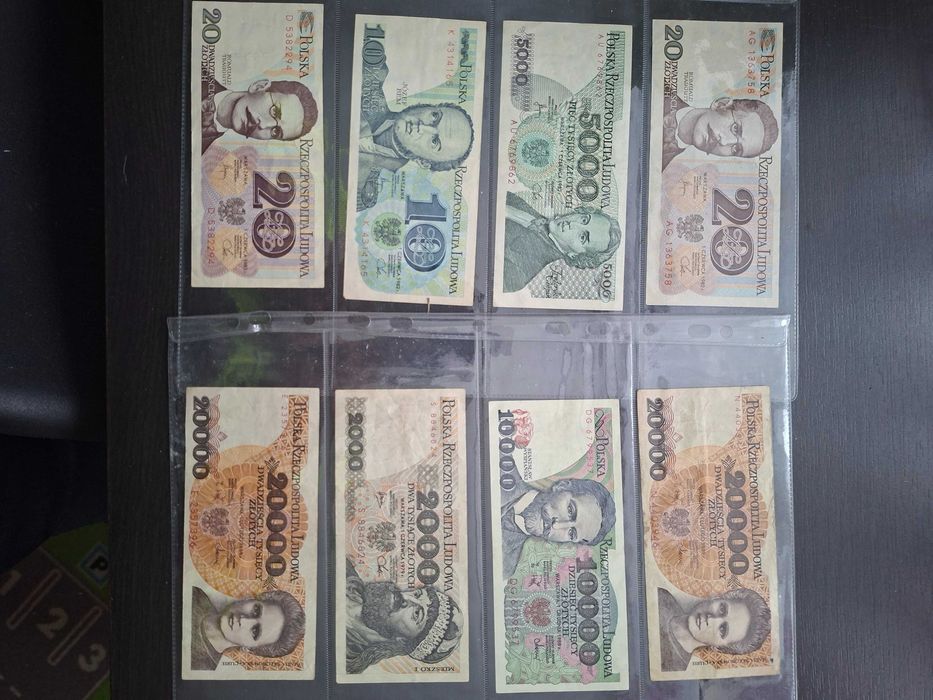 Banknoty Prl stan używany obiegowy