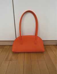 nowa torebka na ramie torba jamnik H&M pomarańczowa